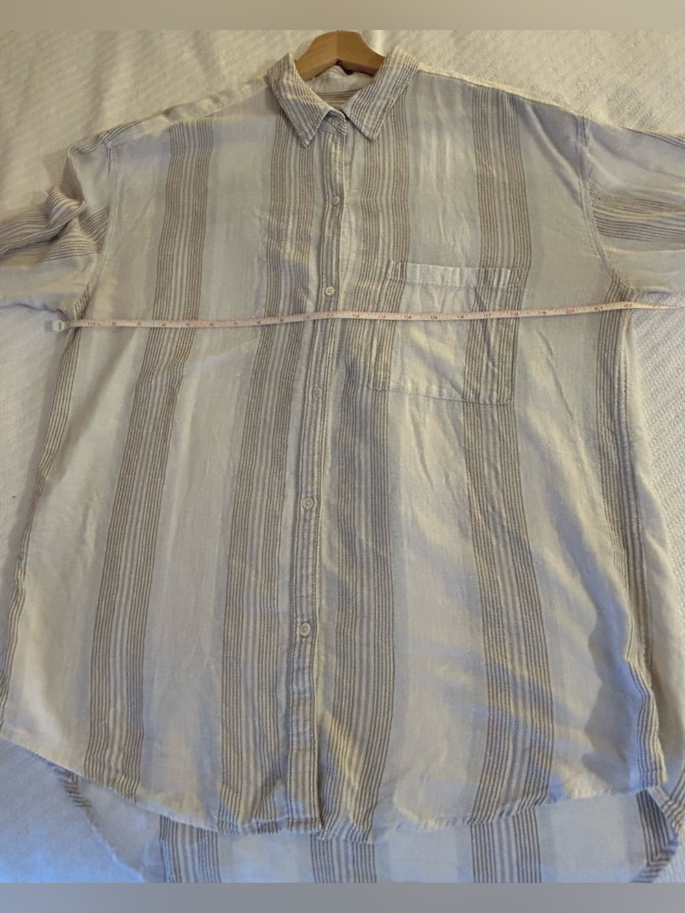 Community by Aritzia (discontinued) Cotton/linen blend striped shirt - size XL - Picture 10 of 16